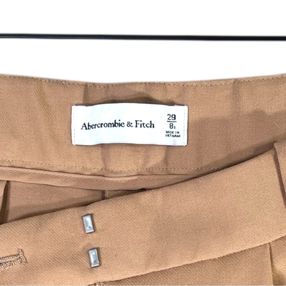 Abercrombie & Fitch Harper Tailored Ultra Wide Leg Pant size 8 short in Brown - Picture 6 of 8